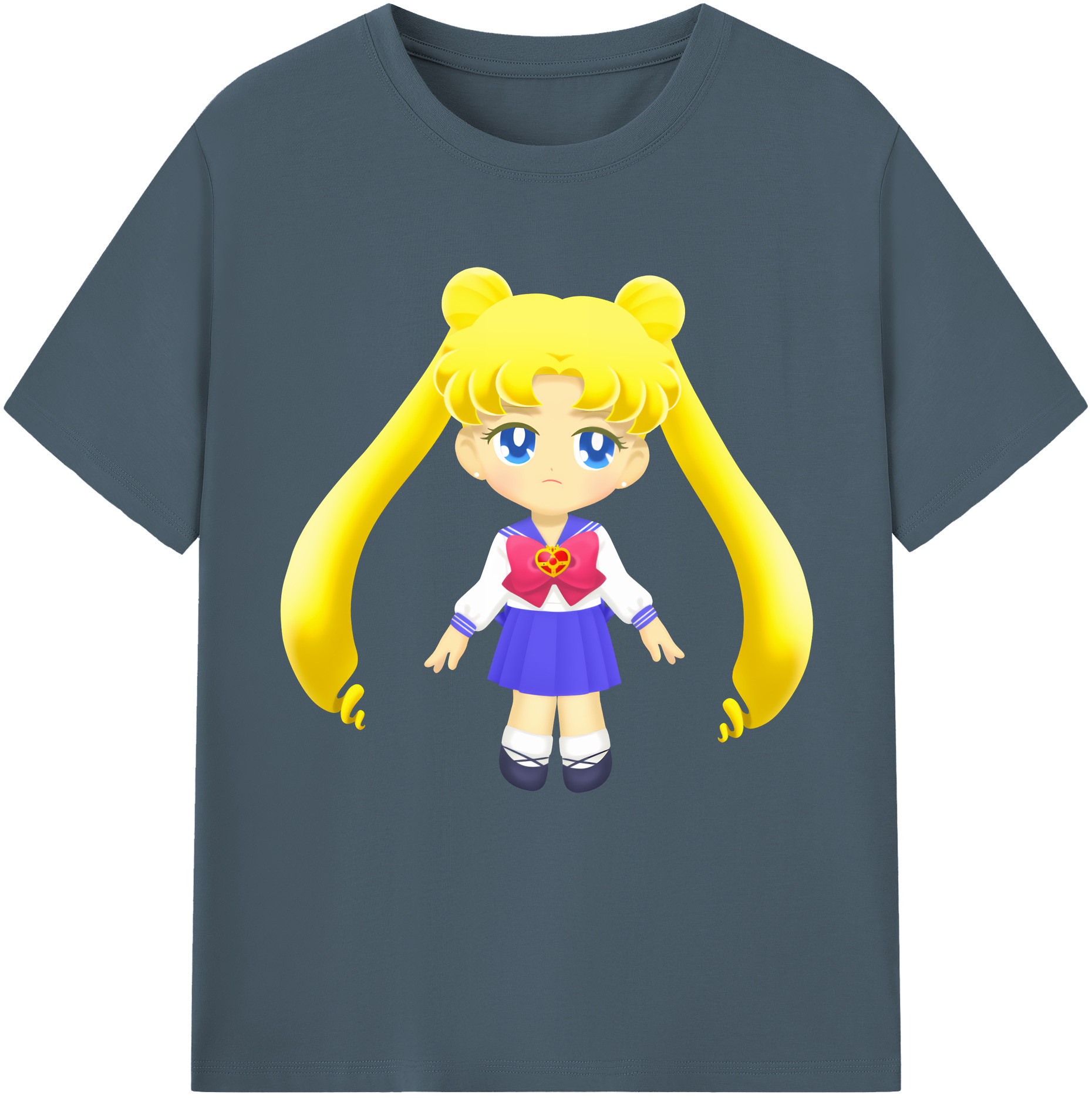 （画像用） 美少女戦士セーラームーン 愛野 美奈子 あいの みなこ Sailor Moon Aino Minako 綿100％半袖Tシャツ（フロントプリント）